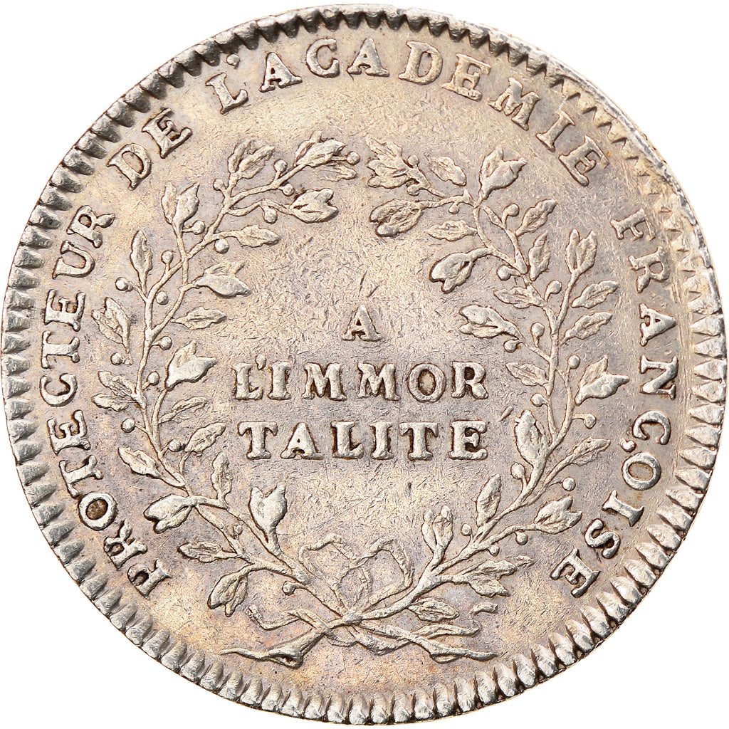 Francja, Token, Królewskie, Ludwik XV, Académie Française, Duvivier
