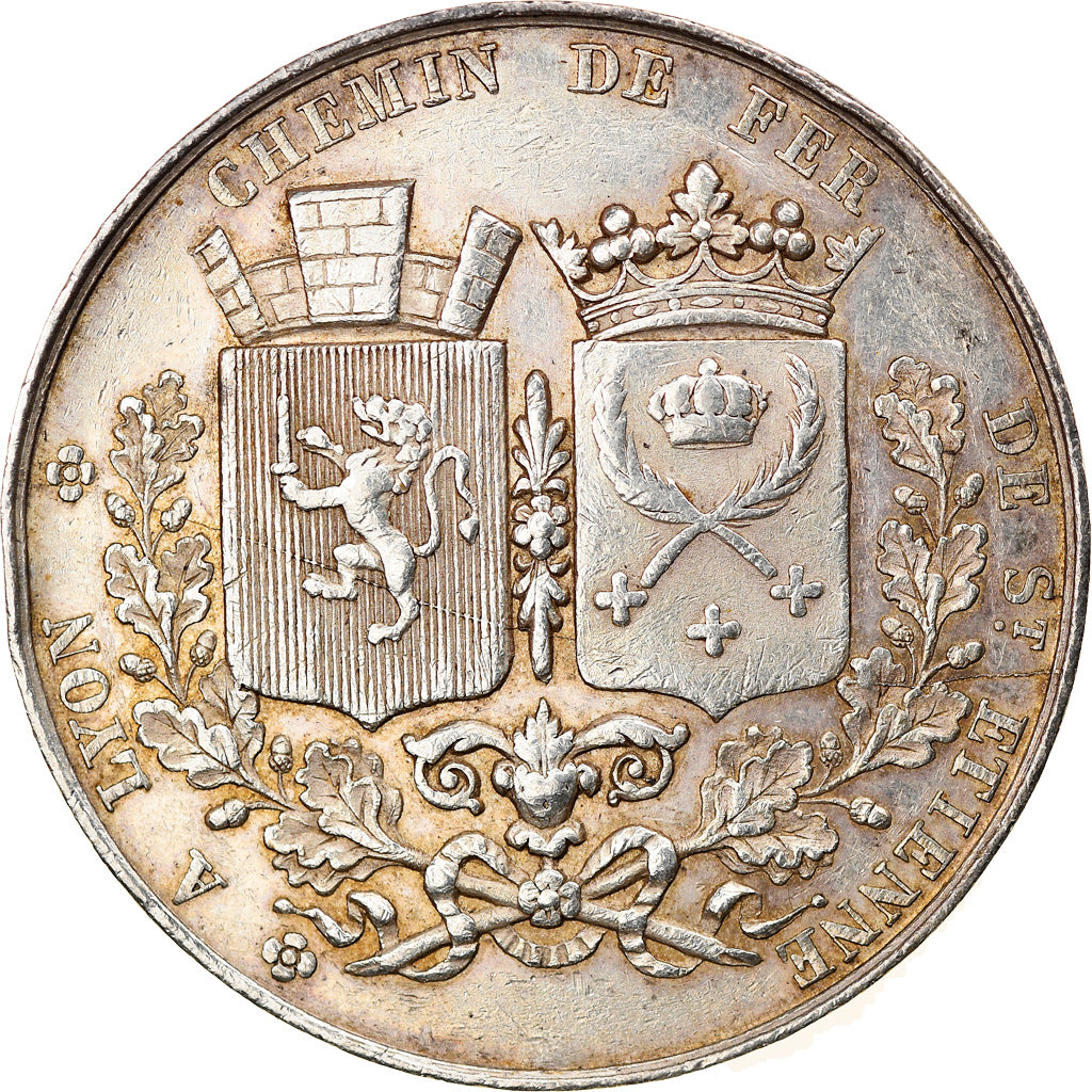 France, Token, Railway, Chemin de Fer de Saint-Etienne à Lyon, 1826, Tiolier