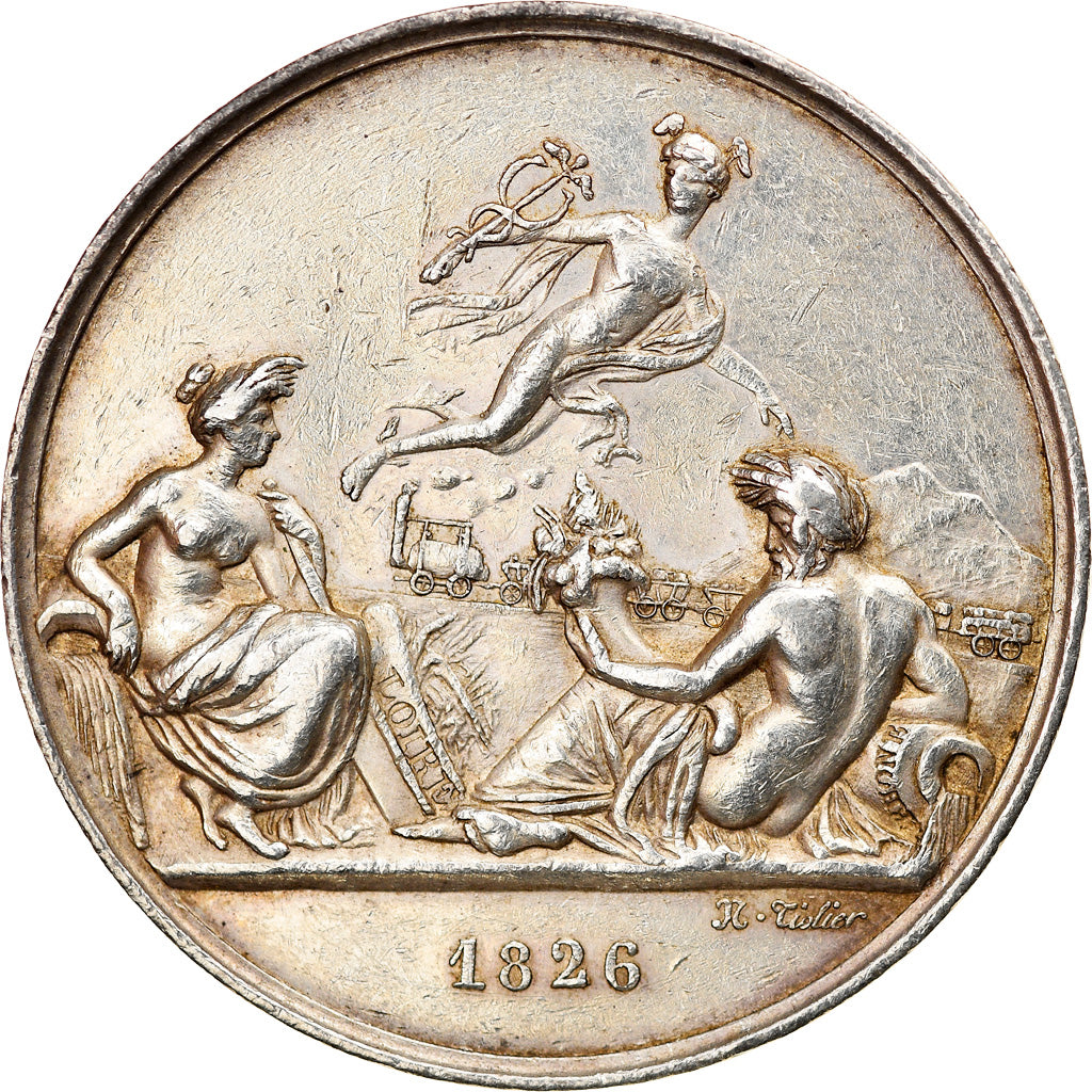 France, Token, Railway, Chemin de Fer de Saint-Etienne à Lyon, 1826, Tiolier