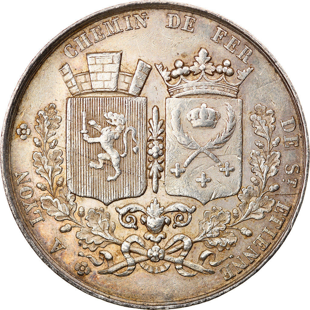 France, Token, Railway, Chemin de Fer de Saint-Etienne à Lyon, 1826, Tiolier