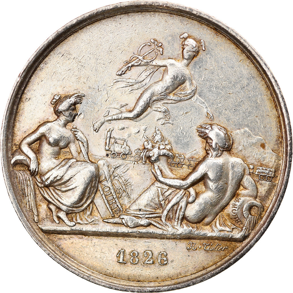 France, Token, Railway, Chemin de Fer de Saint-Etienne à Lyon, 1826, Tiolier