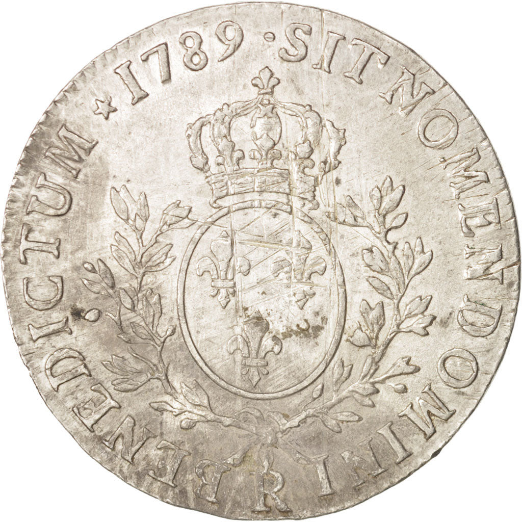 Coin, France, Louis XVI, Écu aux branches d'olivier, Ecu, 1789, Orléans