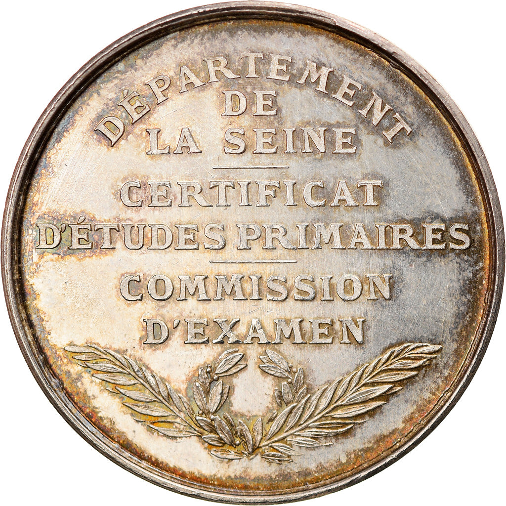 Frankreich, Medaille, Certificat d'Etudes Primaires de la Seine, Oudiné, UNZ