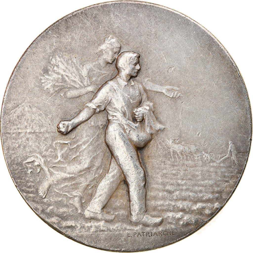 France, Médaille, Agriculture de l'Indre, Foire de Rosnay, 1908, Patriarche