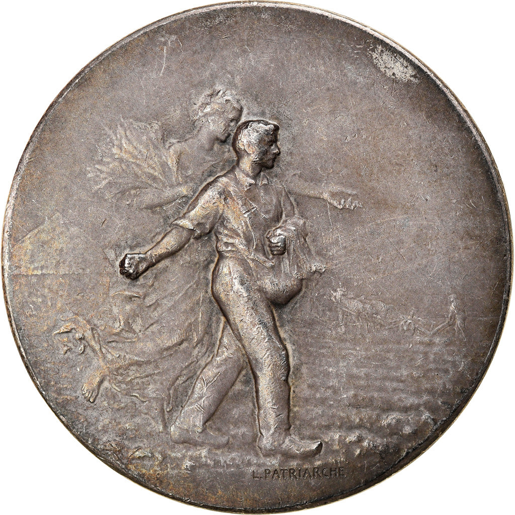 France, Medal, Agriculture de l'Indre, Foire de Rosnay, 1908, Patriarche