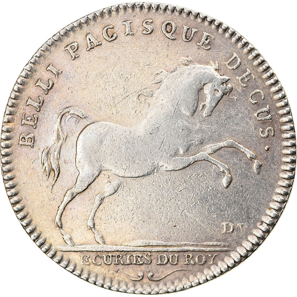 Frankrijk, Token, Royal, Louis XV, Grande Ecurie, Maison du Roi, ZF+, Zilver