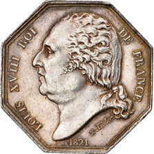 France, Token, Louis XVIII, Bourse de Paris, Agents de Change, History, 1821