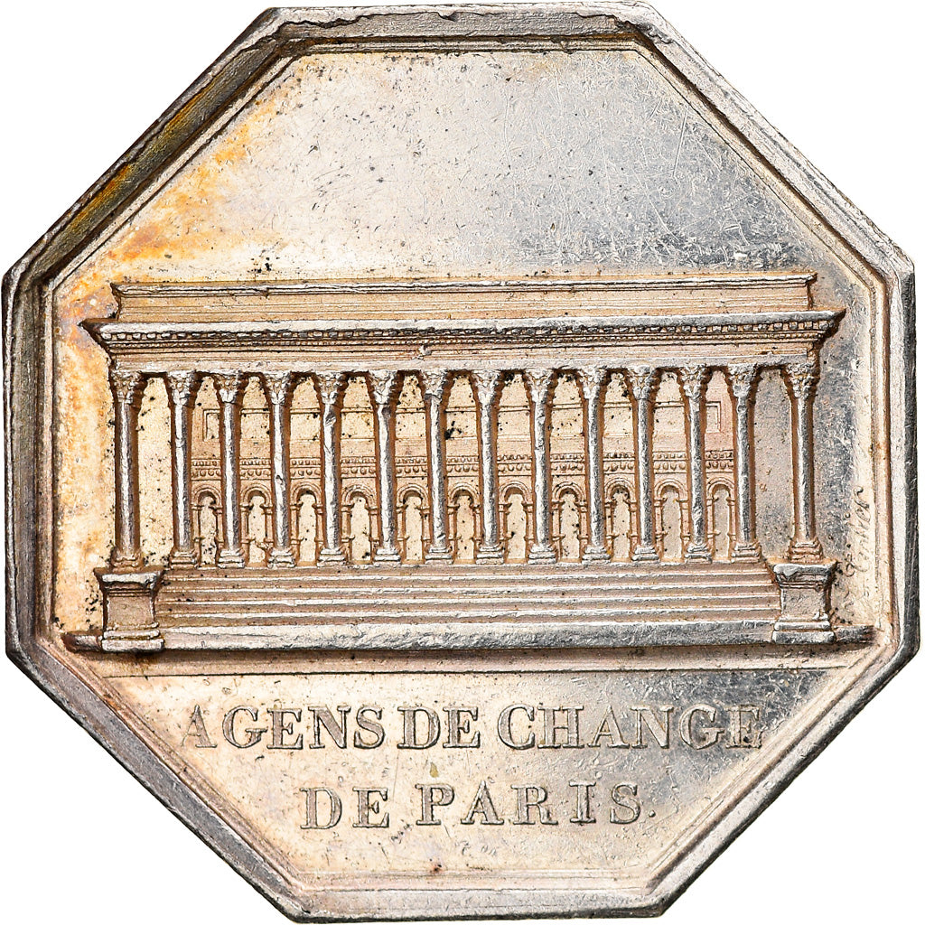 France, Token, Louis XVIII, Bourse de Paris, Agents de Change, History, 1814