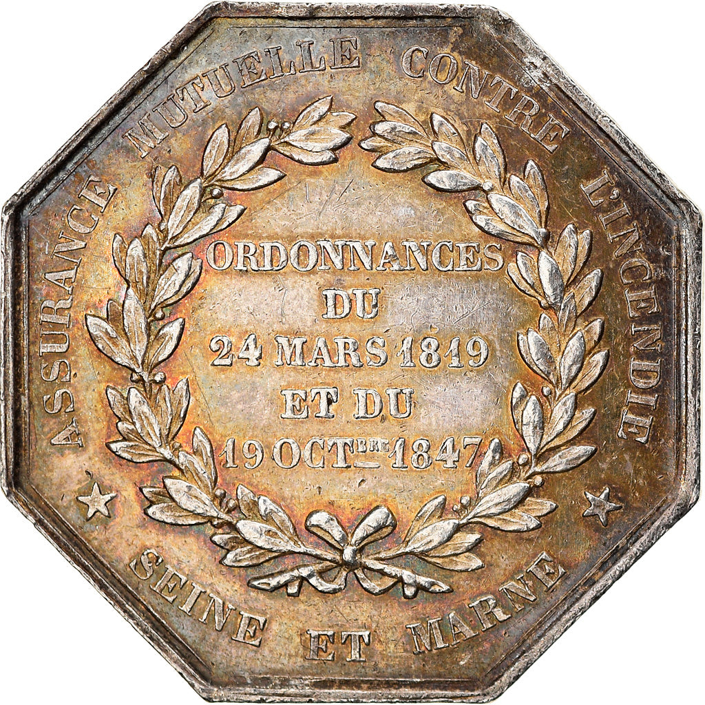 Francja, Token, Assurance Mutuelle contre l'Incendie, Seine et Marne, 1847