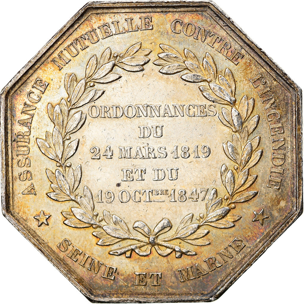 Francja, Token, Assurance Mutuelle contre l'Incendie, Seine et Marne, 1847