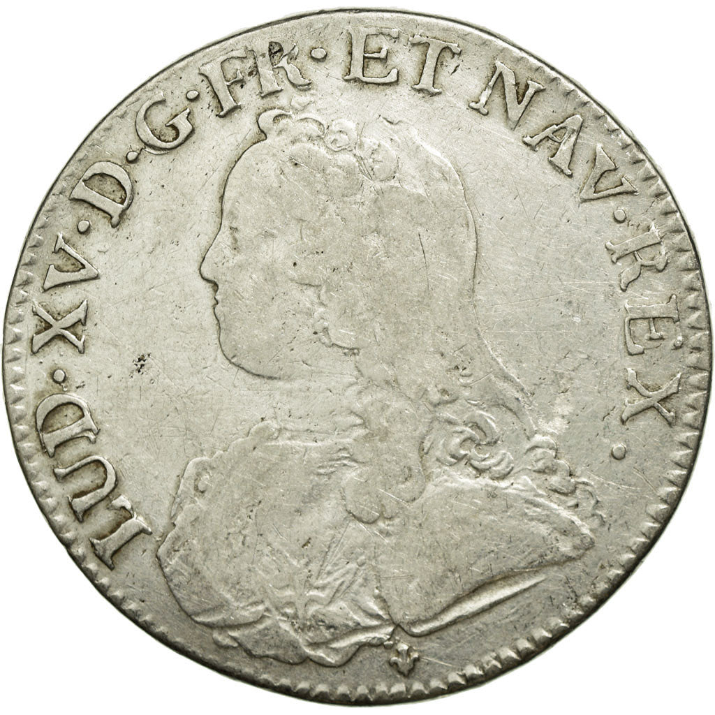 Coin, France, Louis XV, Écu aux branches d'olivier, Ecu, 1726, Bordeaux