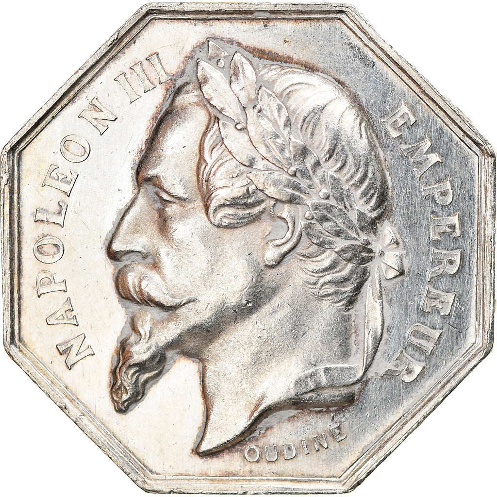 Francia, Token, Napoléon III, Notaires de l'Arrondissement d'Orléans, Oudiné