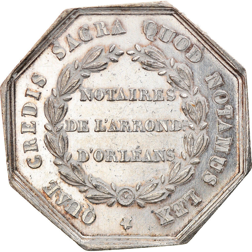 Francia, Token, Napoléon III, Notaires de l'Arrondissement d'Orléans, Oudiné