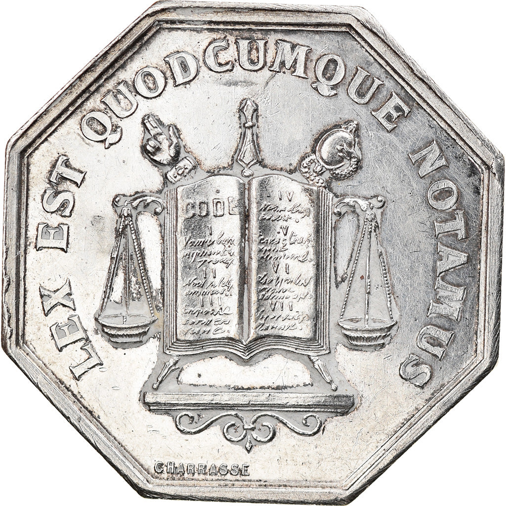 France, Token, Notaires de l'Arrondissement de Bourg, Charrasse, AU(55-58)