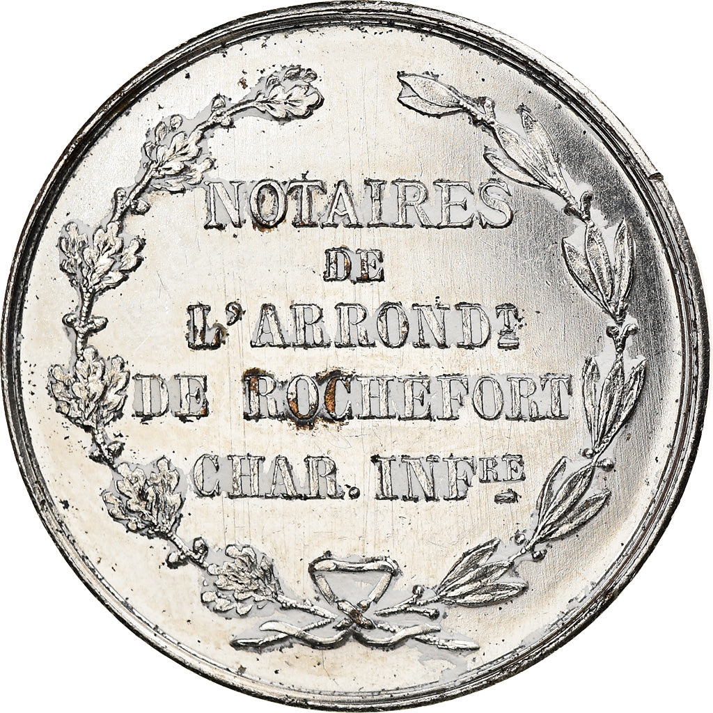 France, Token, Notaire de l'Arrondissement de Rochefort, AU(50-53), Silver