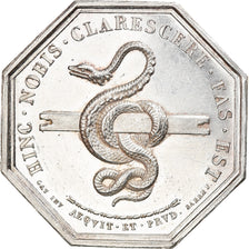 Francia, Token, Notary, Notaires de l'Arrondissement de Trévoux, 1832, Barre