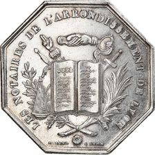 Francja, Token, Notaires de l'Arrondissement de Lyon, 1839, Durand, AU(50-53)
