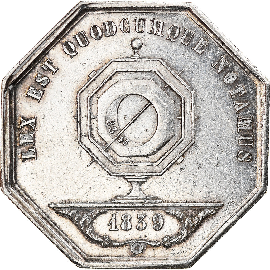 Francja, Token, Notaires de l'Arrondissement de Lyon, 1839, Durand, AU(50-53)
