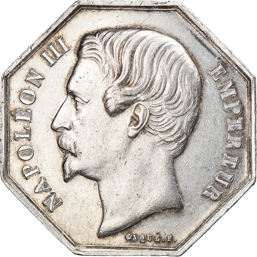 France, Token, Napoléon III, Chambre des Notaires de Versailles, Caqué