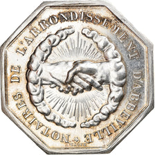 France, Token, Notaires de l'Arrondissement d'Abbeville, MS(60-62), Silver