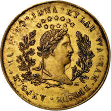 Francia, medaglia, Souvenir de Napoléon Ier, History, 1840, MB+, Rame dorato