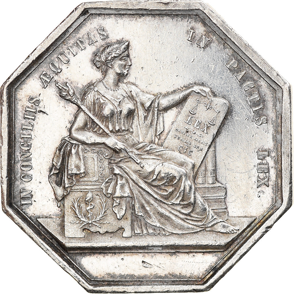 Francia, Token, Notaires de l'Arrondissement d'Angers, Pacot, BB+, Argento