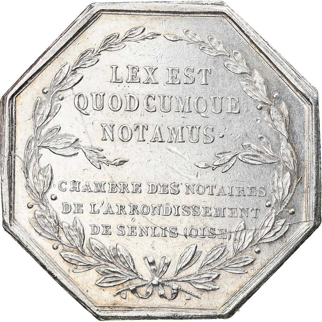 Francja, Token, Notaires de l'Arrondissement de Senlis, Oise, Caqué, AU(50-53)