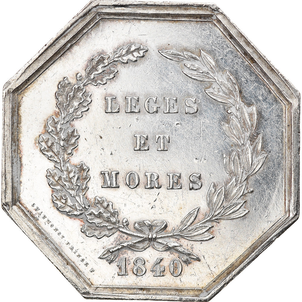 França, Token, Chambre des Notaires de Bar-sur-Aube, 1840, Chaumonot