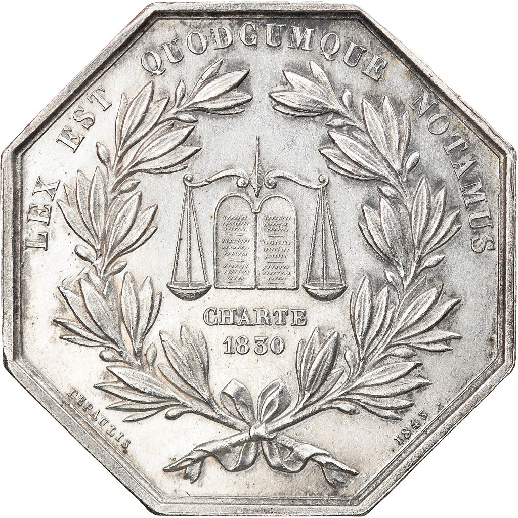 Frankreich, Token, Notaires de l'Arrondissement de Caen, 1842, Depaulis, VZ
