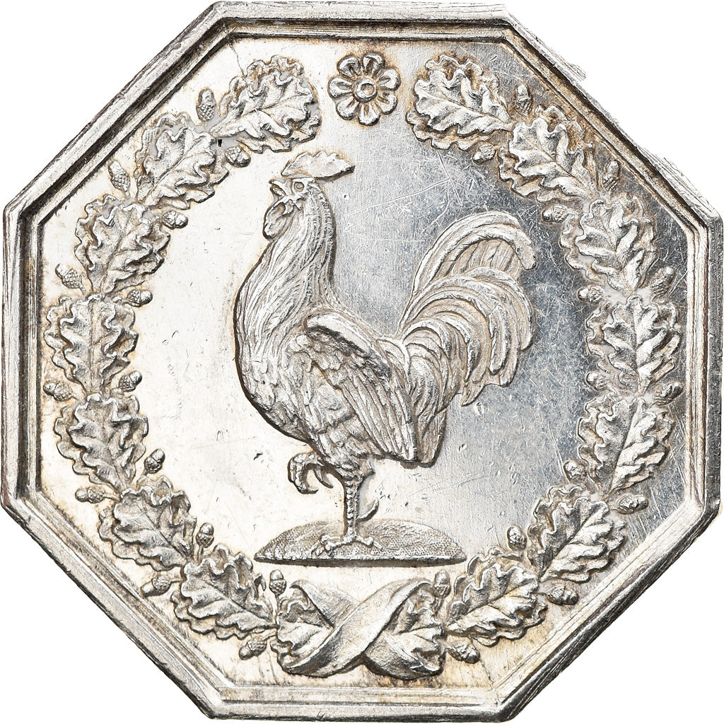 France, Token, Notaires de l'Arrondissement d'Amiens, 1831, AU(55-58), Silver