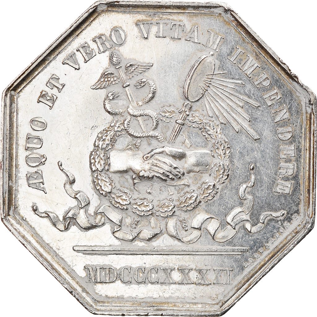France, Token, Notaires de l'Arrondissement de Beauvais, Oise, 1832, Coquardon