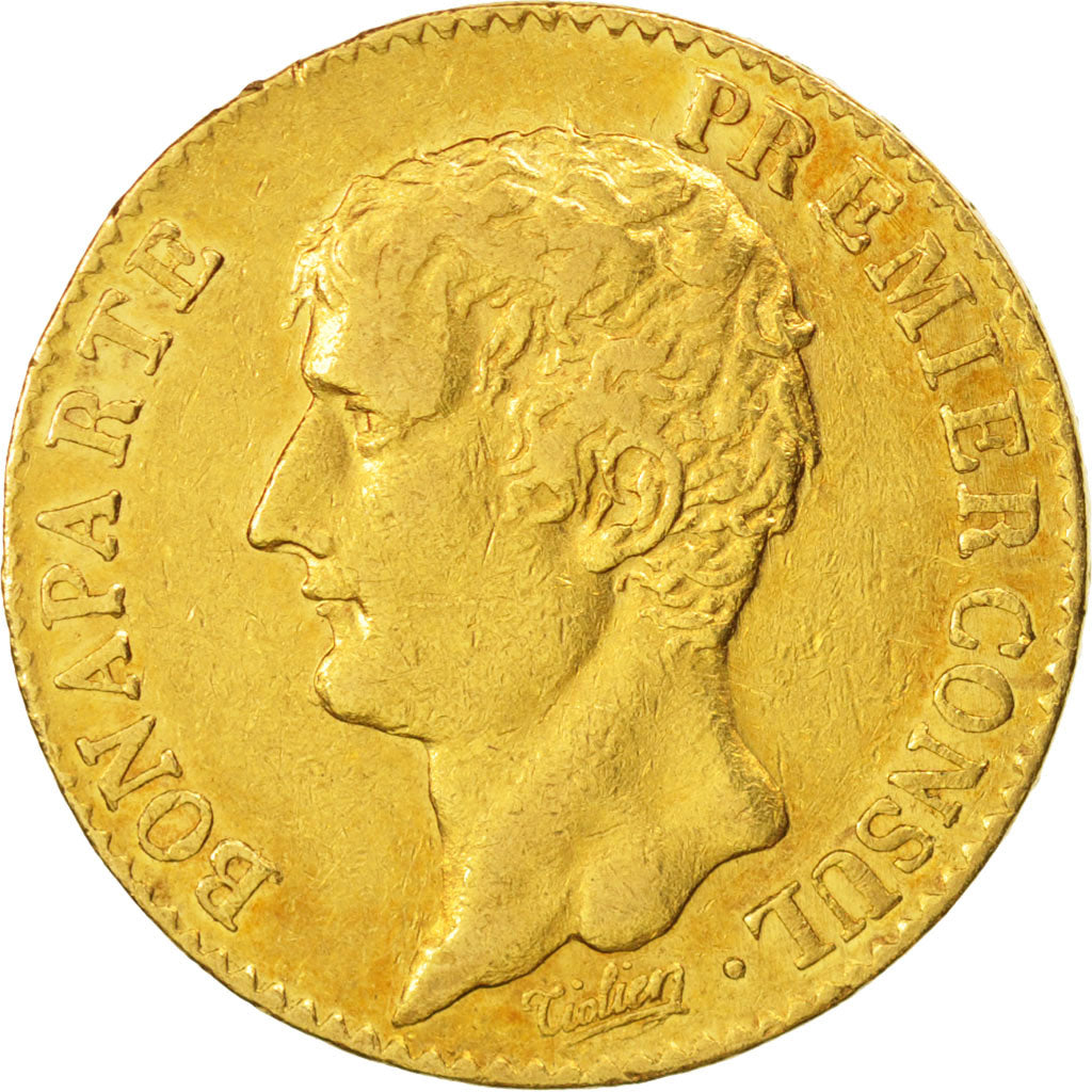 France, Napoléon I, 20 Francs, 1803, Paris, EF(40-45), Gold, KM:651, Gadoury1020