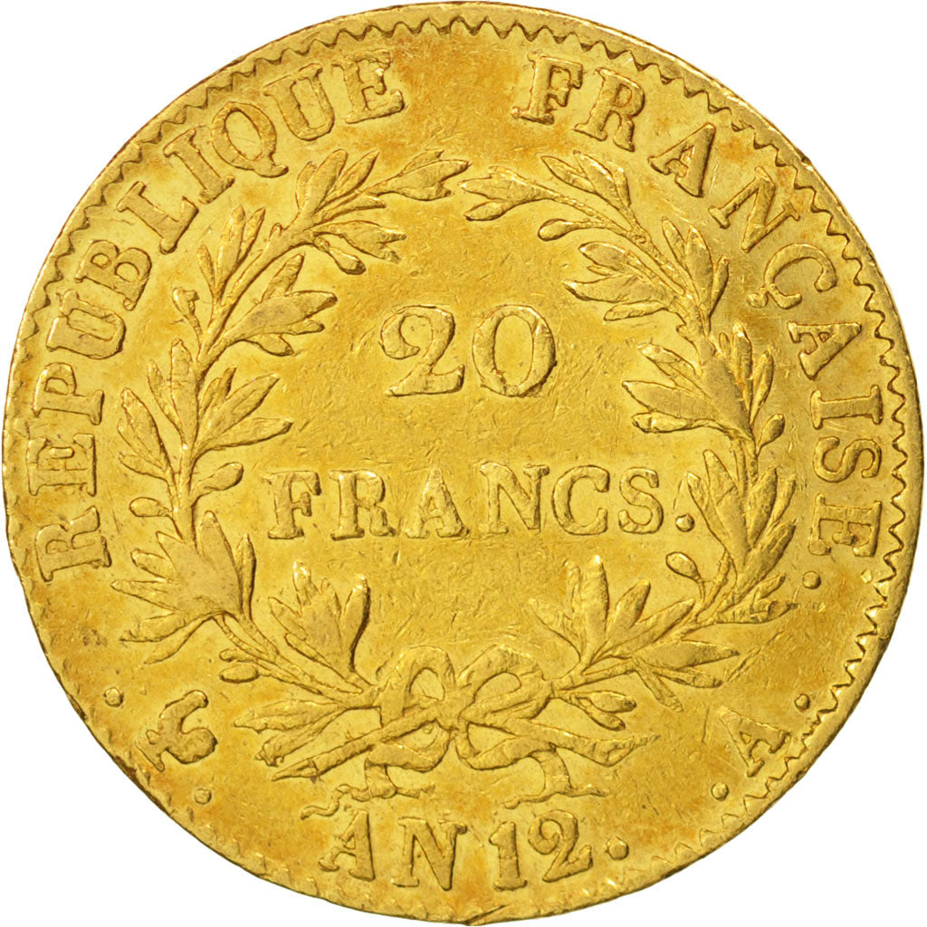 France, Napoléon I, 20 Francs, 1803, Paris, EF(40-45), Gold, KM:651, Gadoury1020