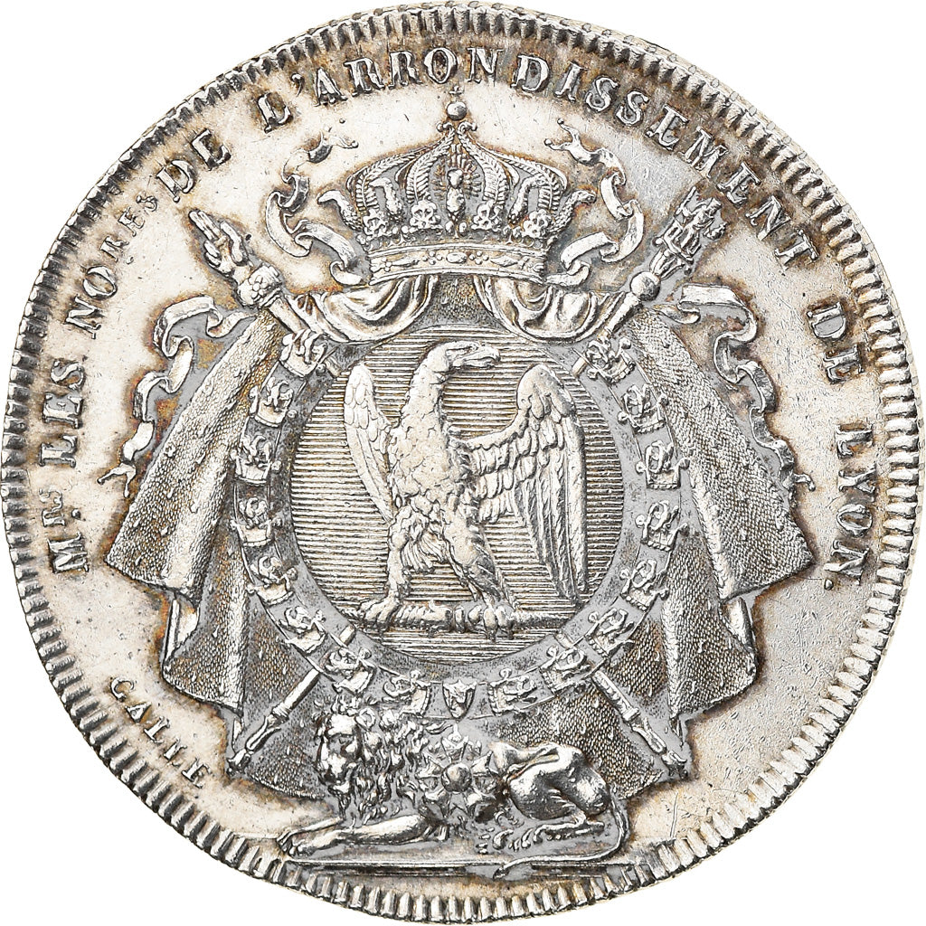 Francia, Token, Notaires de Lyon, 1805, Galle, EBC, Plata