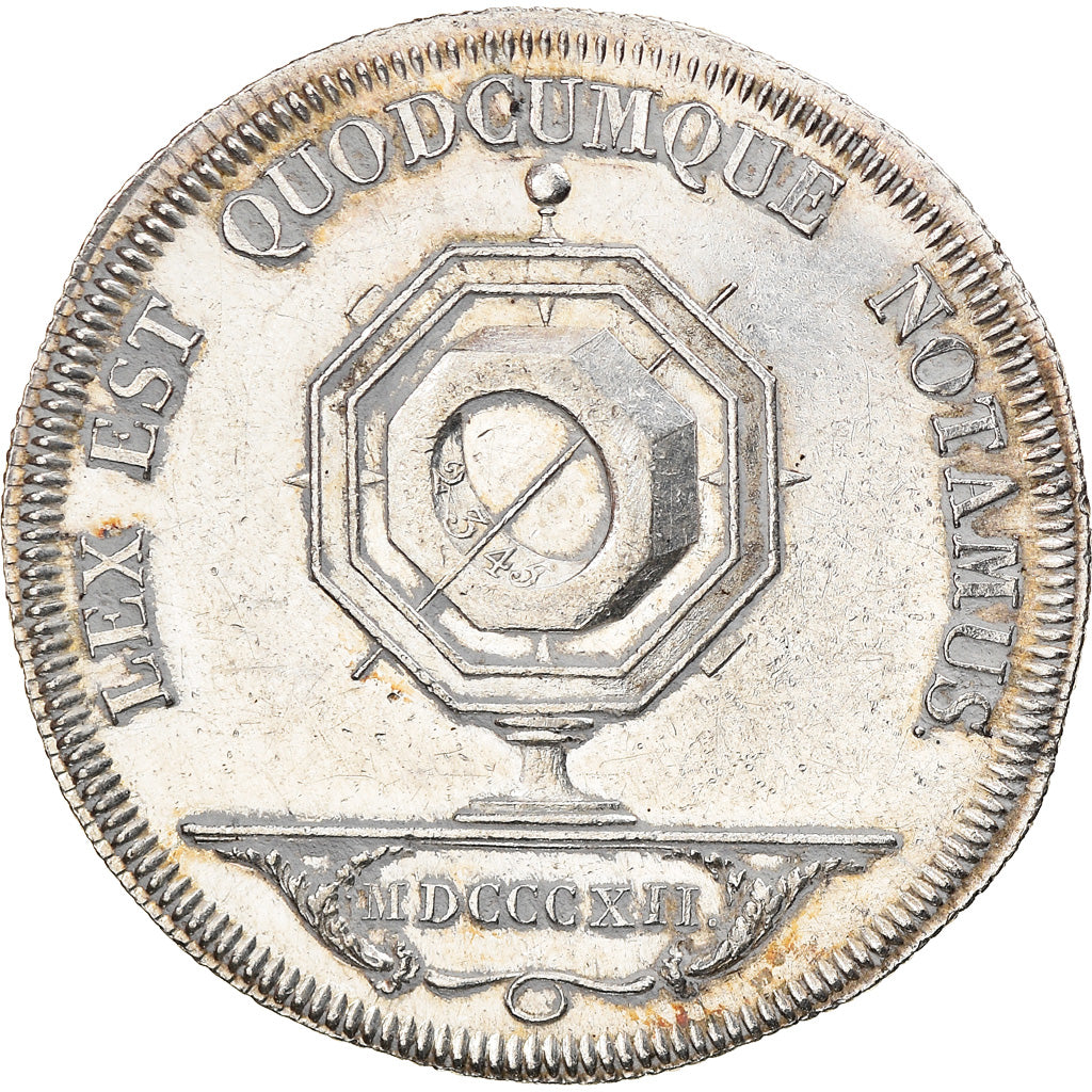 France, Token, Restauration, Notaires de Lyon, 1812, Tiolier, AU(55-58), Silver