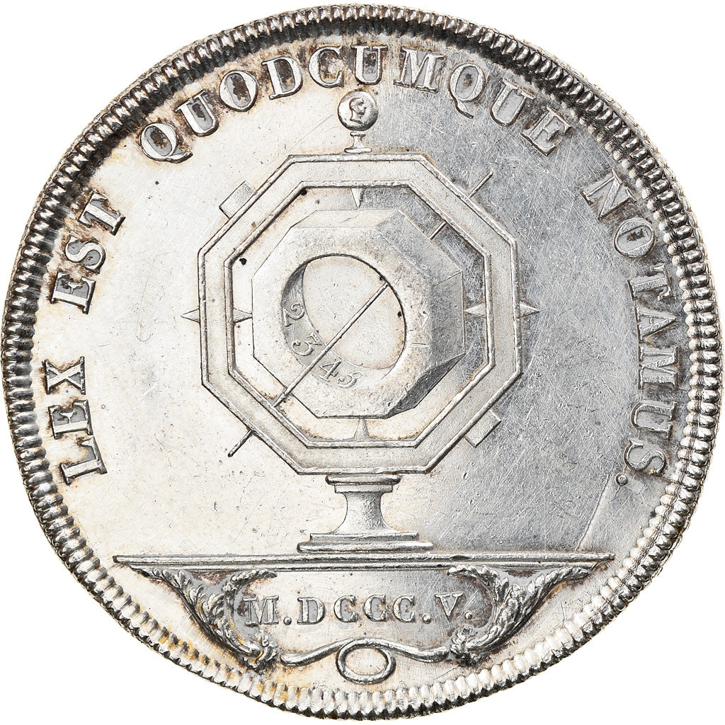 France, Medal, Notaires de Lyon, 1805, Galle, MS(60-62), Silver