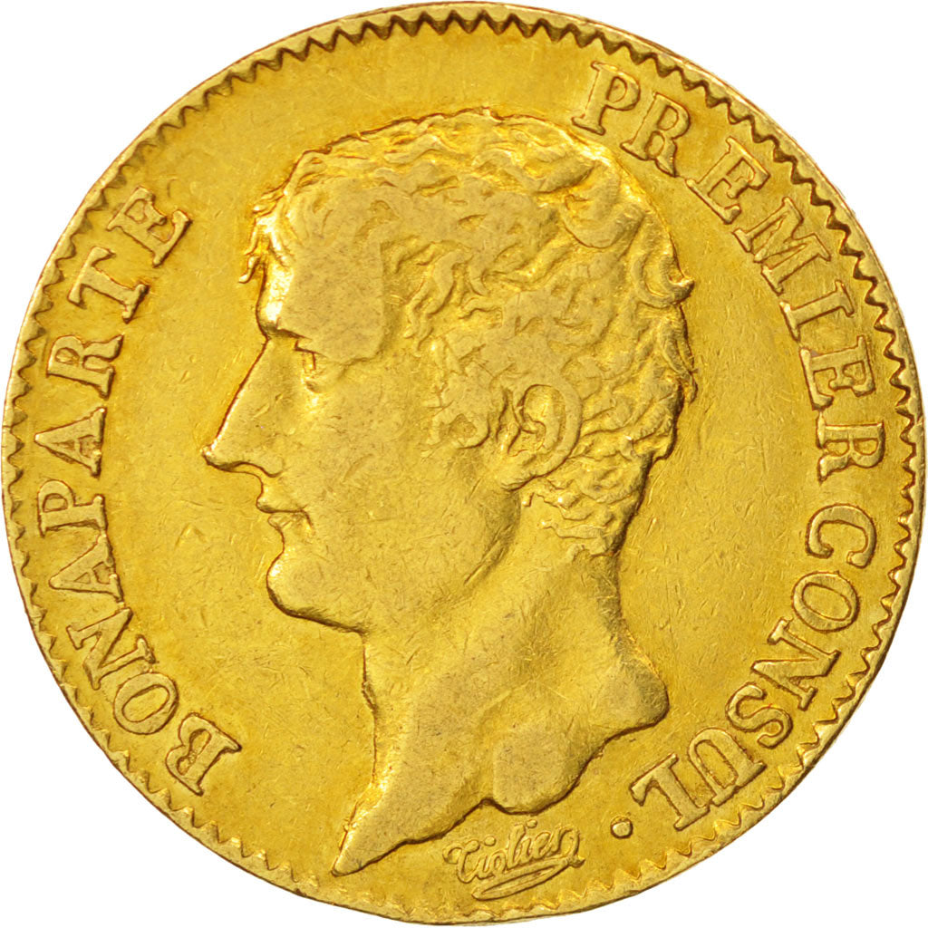 France, Napoléon I, 20 Francs, 1803, Paris, EF(40-45), Gold, KM:651, Gadoury1020