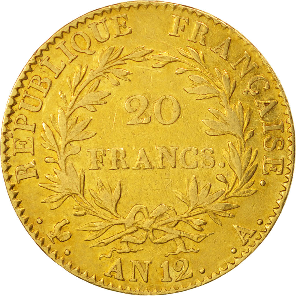 France, Napoléon I, 20 Francs, 1803, Paris, EF(40-45), Gold, KM:651, Gadoury1020