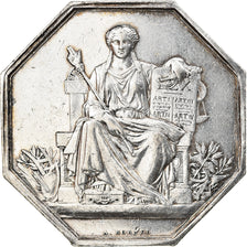 France, Token, Compagnie des Notaires de Paris, Borrel.A, AU(50-53), Silver