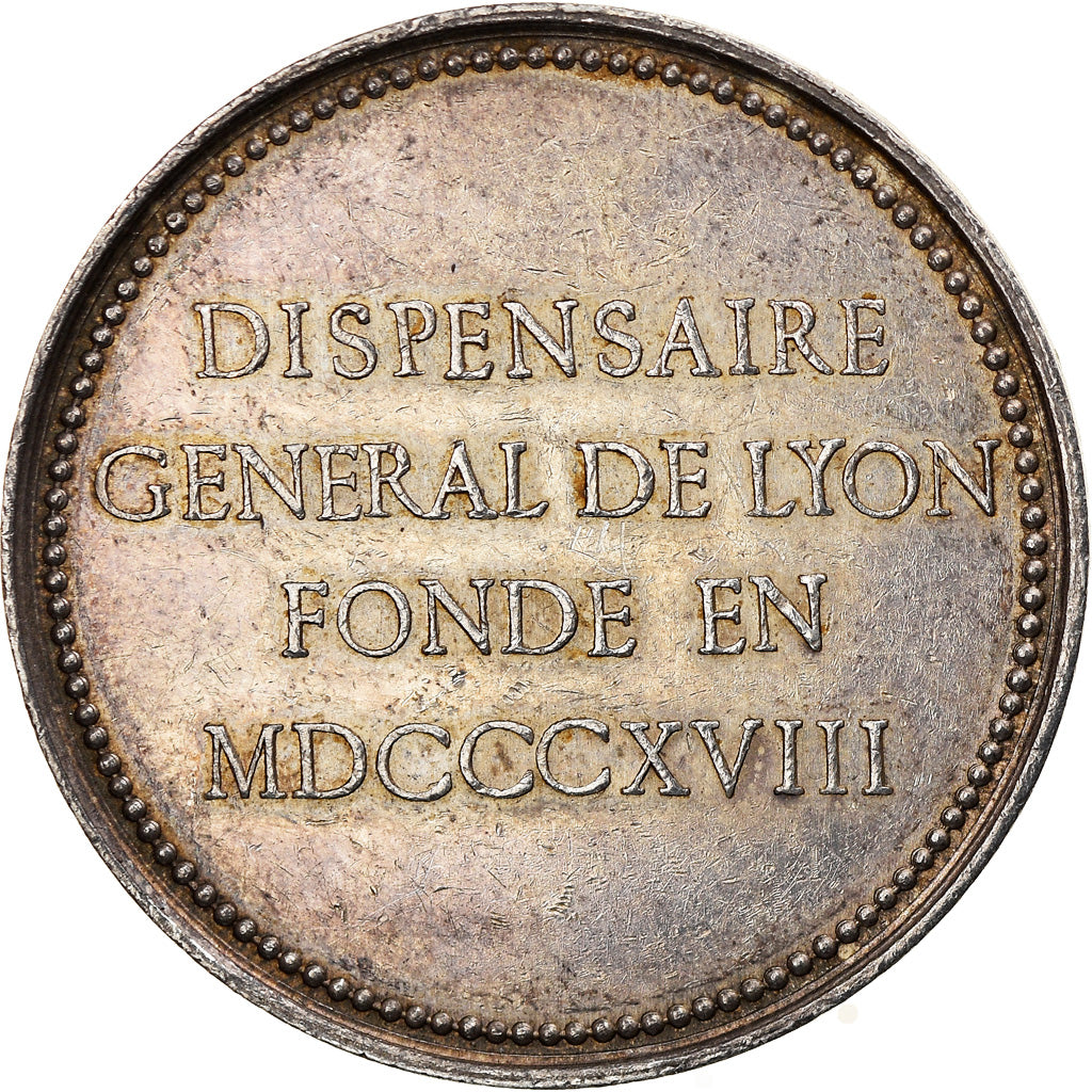 France, Token, Medicine, Dispensaire général de Lyon, History, 1818, Penin