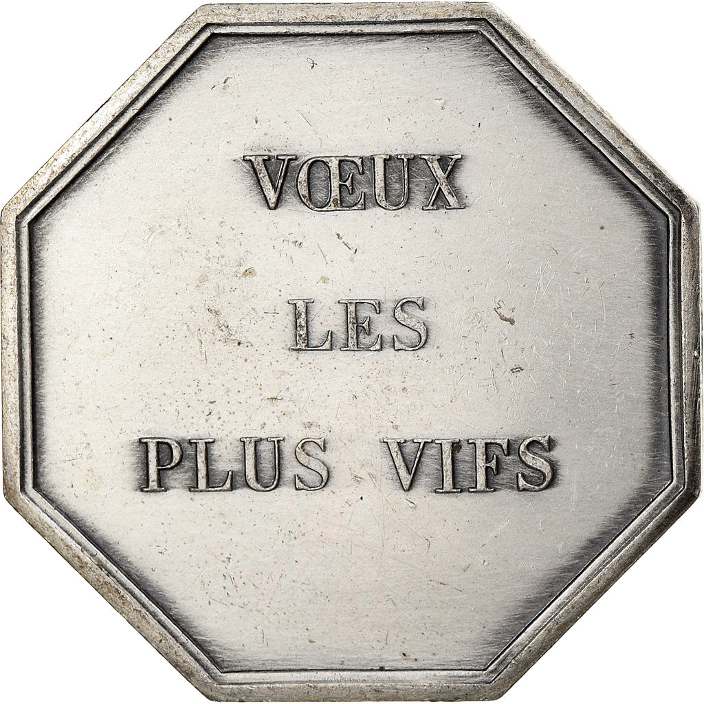 France, Token, Notary, Voeux les plus Vifs, AU(55-58), Silver