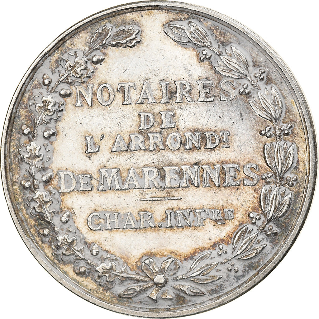Francja, Token, Notariusz, Notaires de l'Arrondissement de Marennes, 1902