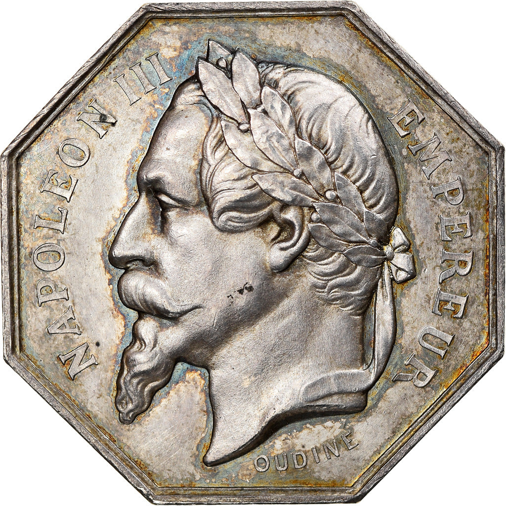 Francia, Token, Napoléon III, Franche-Comté, Commission d'Architecture