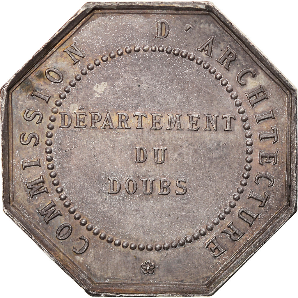 Francia, Token, Napoléon III, Franche-Comté, Commission d'Architecture