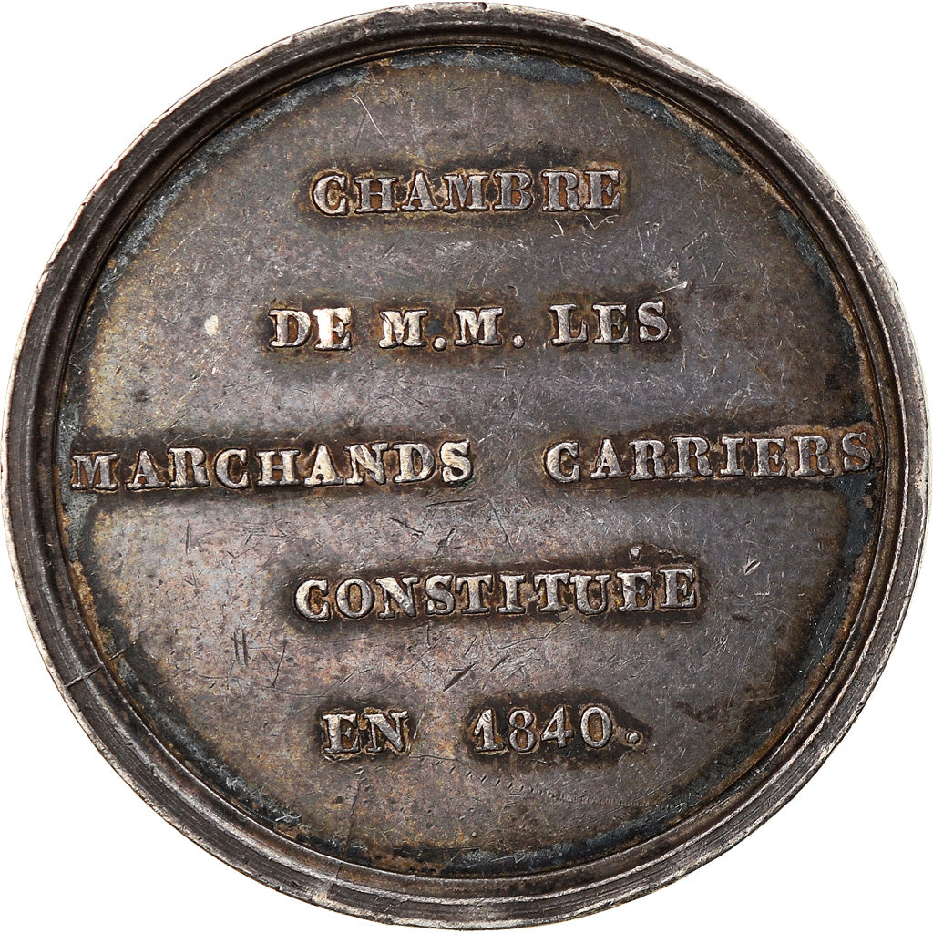 France, Token, Mines et Forges, Chambre des Marchands Carriers, 1840, AU(50-53)