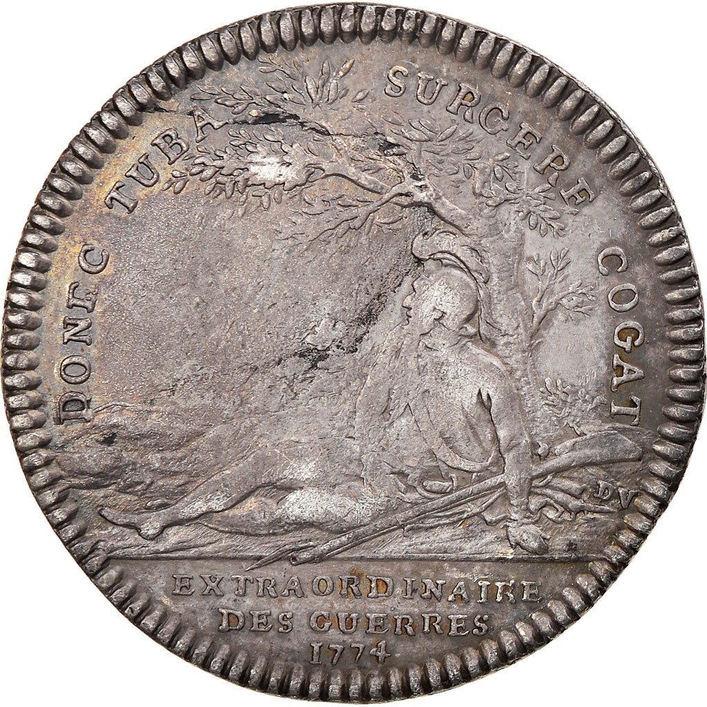 Francja, Token, Ludwik XVI, Extraordinaire des Guerres, Historia, 1774