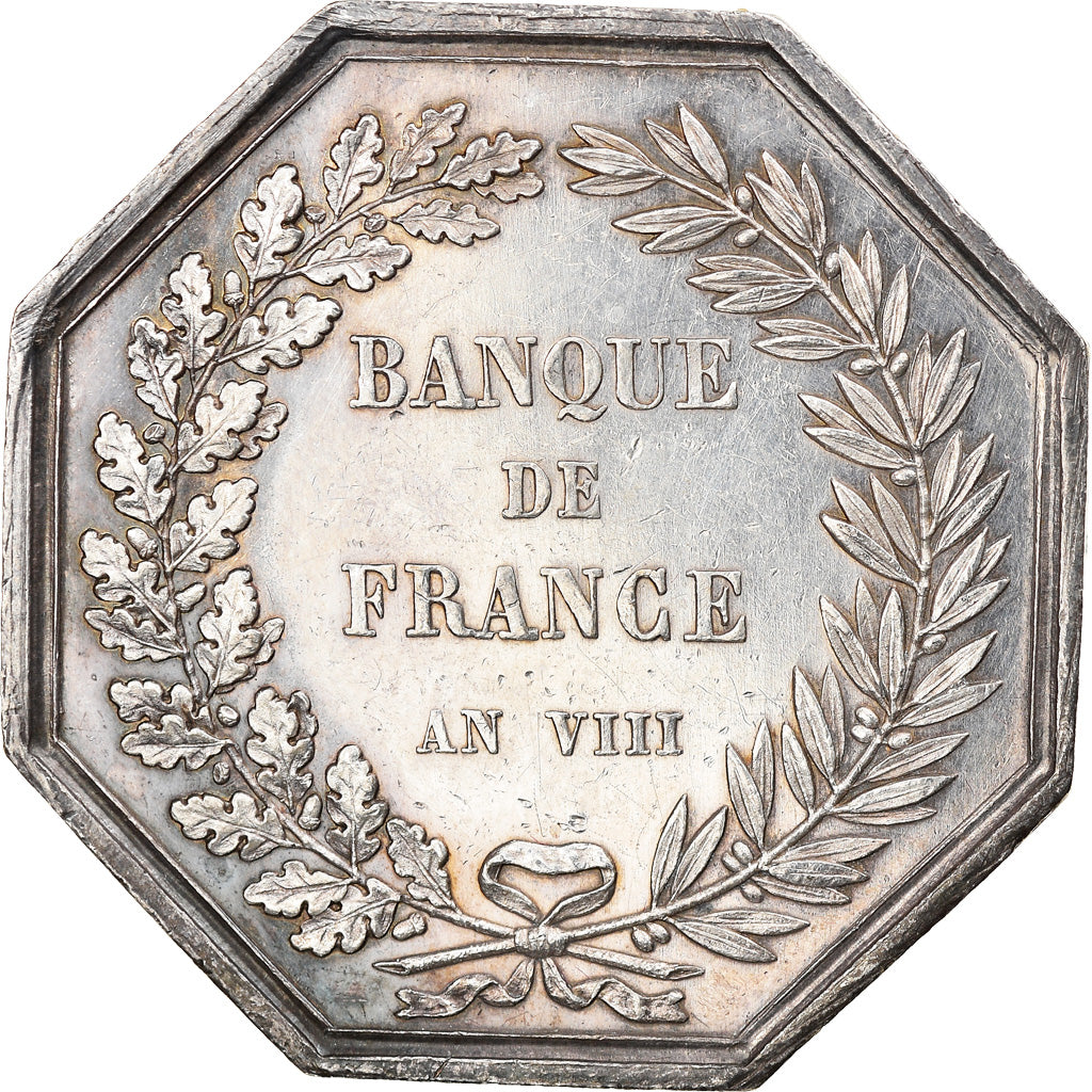 Frankreich, Token, Savings Bank, Banque de France, 1800, Dumarest, VZ, Silber