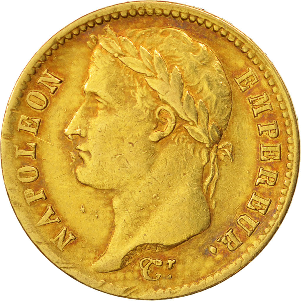 France, Napoléon I, 20 Francs, 1812, Lille, TTB, Or, KM:695.10, Gadoury:1025