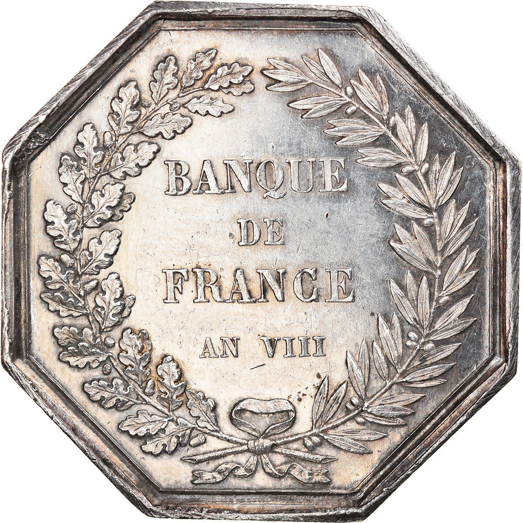 Frankreich, Token, Savings Bank, Banque de France, 1800, Dumarest, VZ, Silber