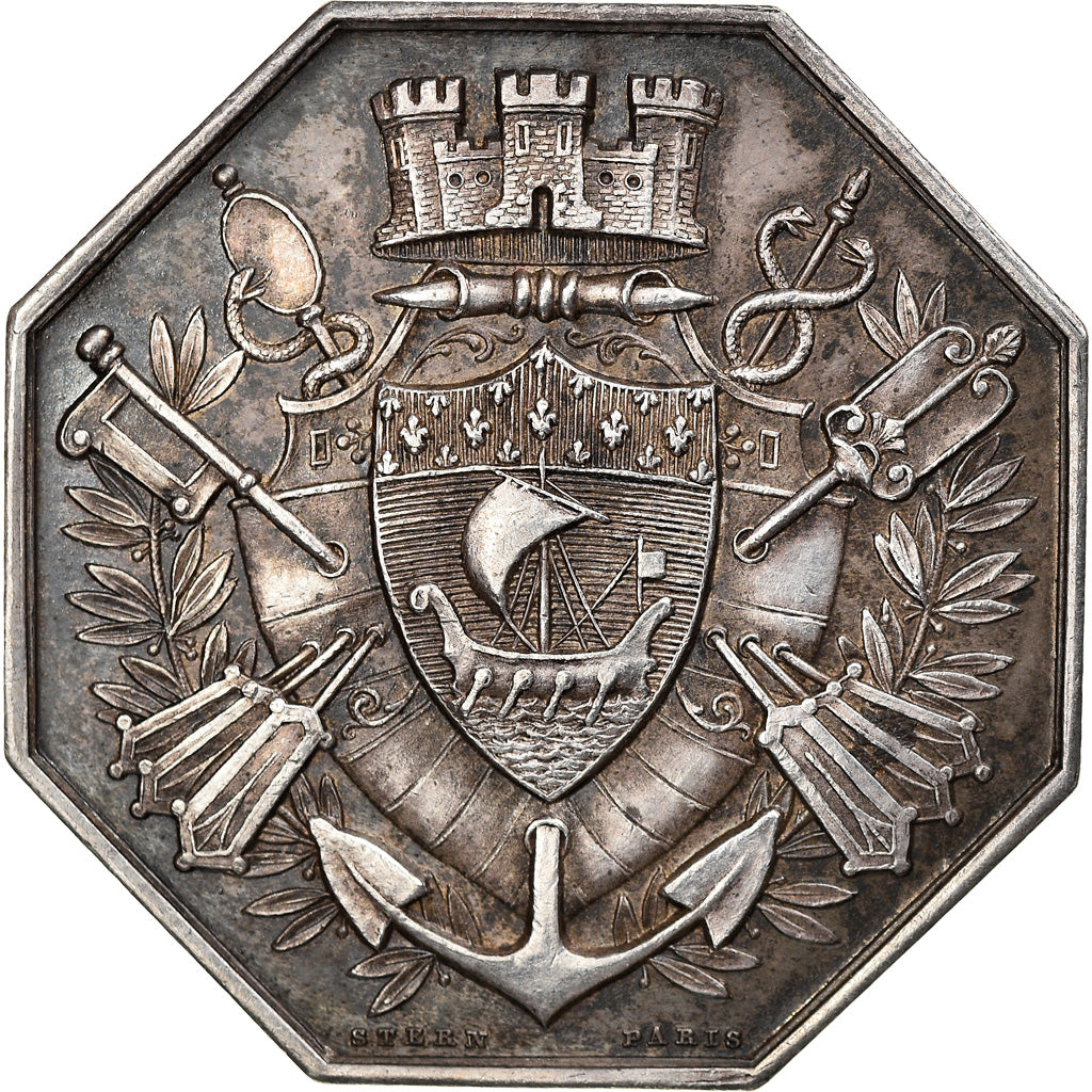 France, Jeton, Savings Bank, Banque d'Escompte de Paris, 1878, Stern, SUP